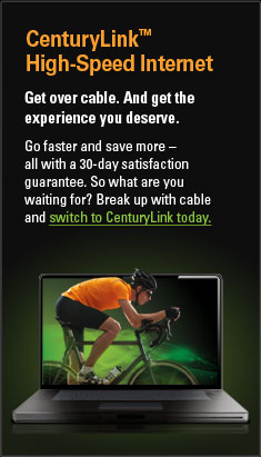 CenturyLink&trade; High-Speed Internet. Get over cable. And get the experience you deserve. Click here to break up with cable and switch to CenturyLink today.
