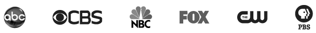 ABC | CBS | NBC | FOX | CW | PBS