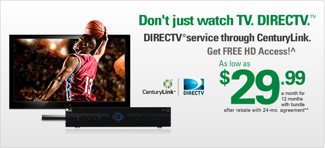 Picture-perfect TV at a perfect price. CenturyLink Digital Television. As low as $19.99 a month when you bundle*