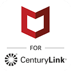 Logotipo de CenturyLink Security by McAfee