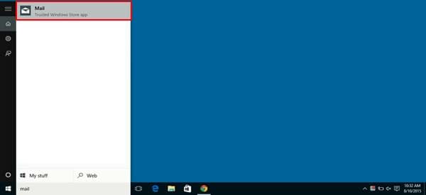 Screenshot - Windows Mail app