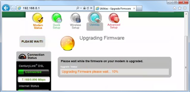 Upgrade firmware step 13