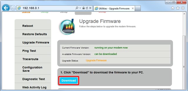 Upgrade firmware step 7