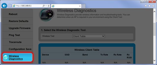 Wireless Diagnostics menu step 5