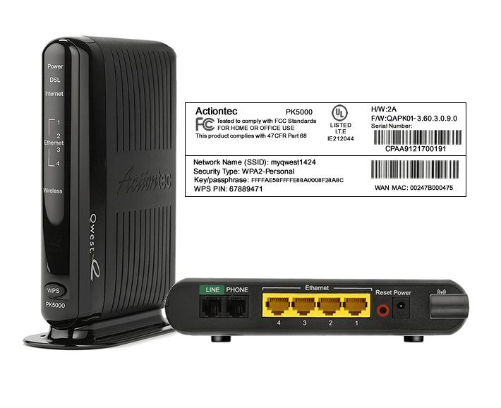 vpn actiontec pk 5000 router