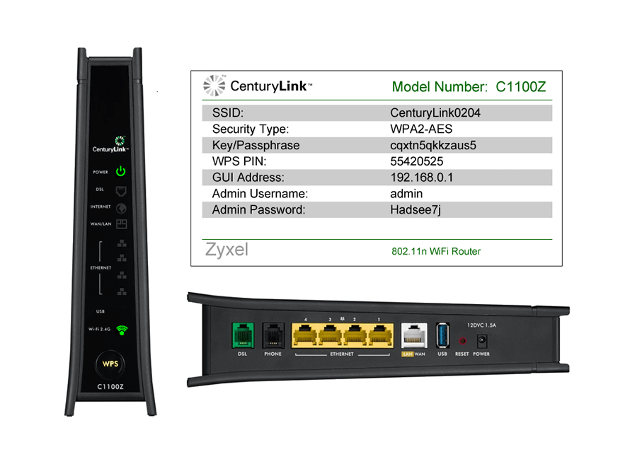 C1100Z Modem User Guide | CenturyLink