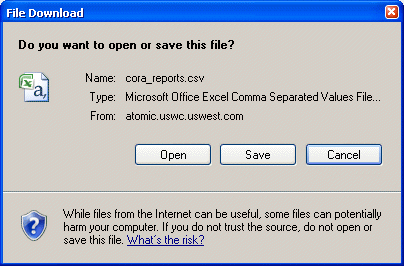 File Download message download