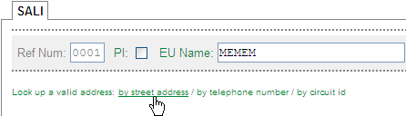 by street address by street address