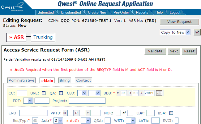 Editing Request Editing Request