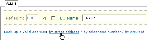 by street address by street address