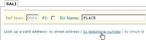 by telephone number by telephone number