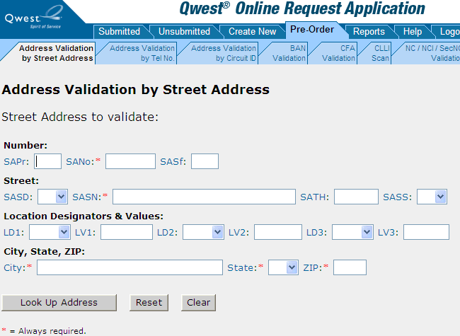 by Street Address by Street Address